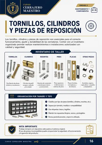 Página del Curso Cerrajero Maestro
