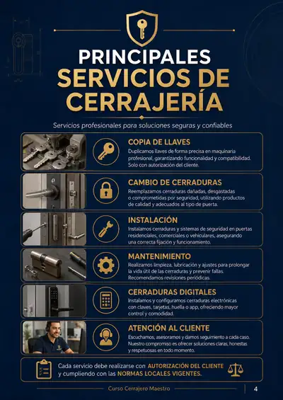 Página del Curso Cerrajero Maestro